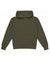 Green hoodie on a white background