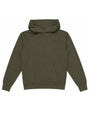 Green hoodie on a white background